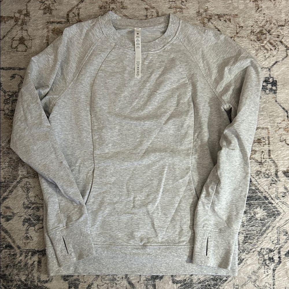 lululemon athletica Heather Gray Crewneck Sweatshirt